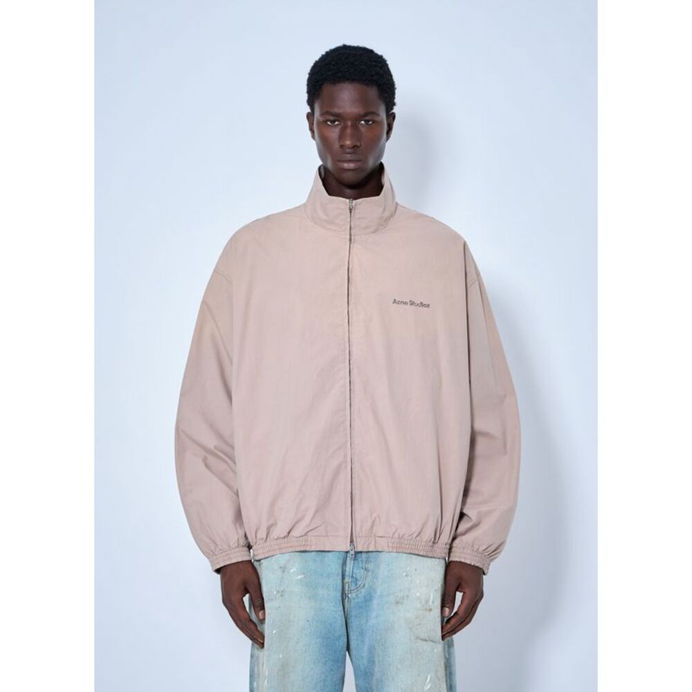 Acne Studios Men Logo Printed Zip-Up Jacket